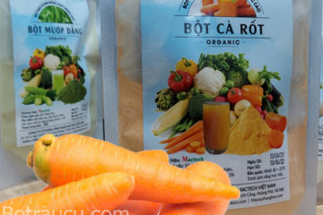 Bột cà rốt màu đẹp, tìm hiểu quy trình sản xuất và giá sản phẩm